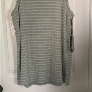 Sea Foam Twisted Back Strap Tank